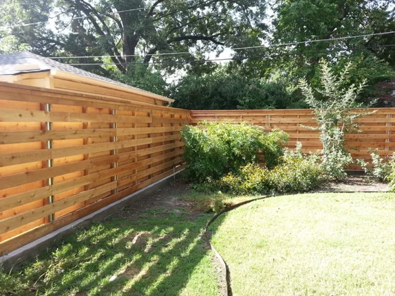 horizontal fence design